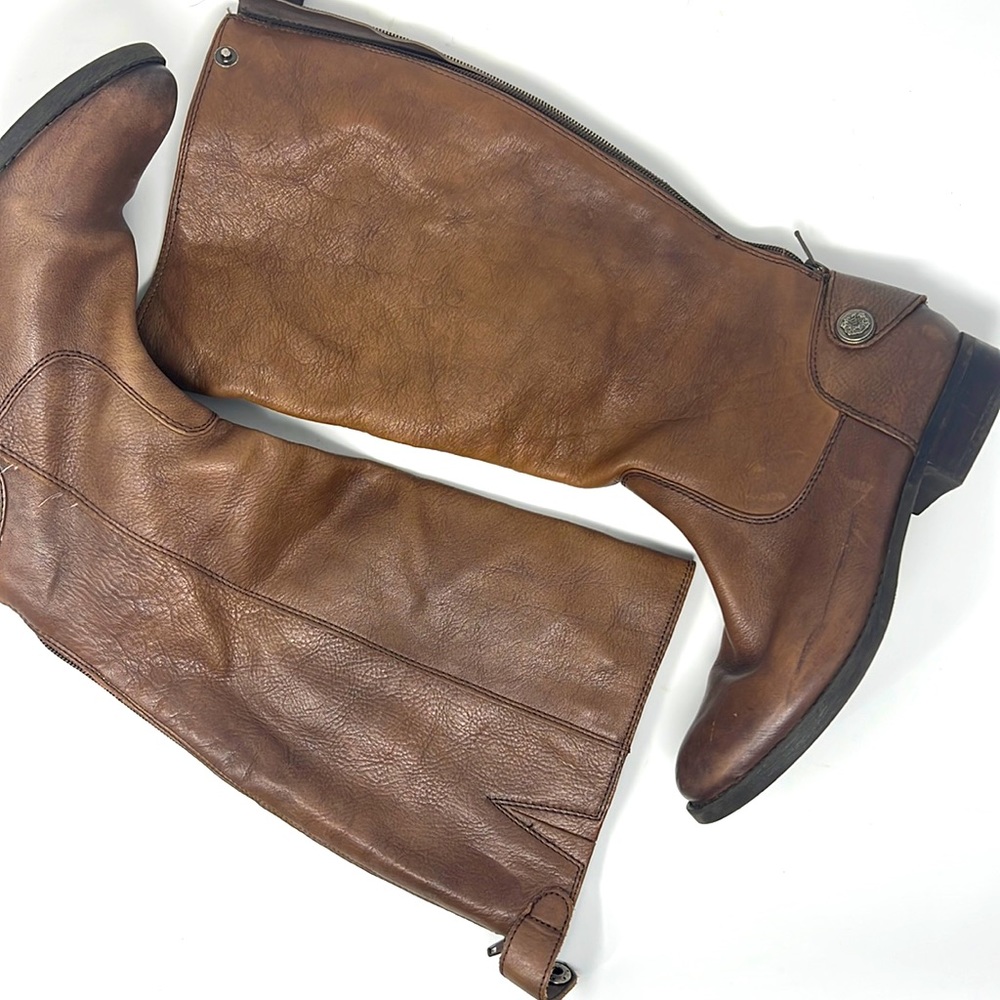 Arturo Chiang Brown Leather Boots 7 1/2